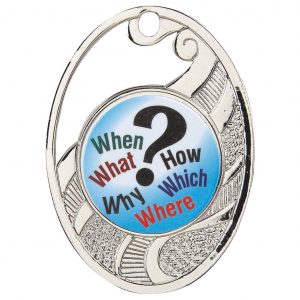 Quiz Medal Oval Shape