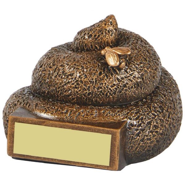 he Famous Turd Trophy 9cms tall. The ever popular Turd trophy. Ideal prize for someone who is shite at their sport and needs to be officially recognised