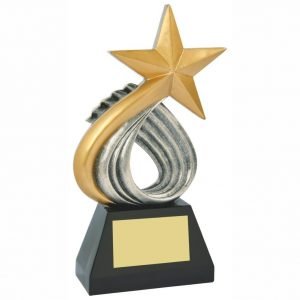 Swirling Star Dance Trophy 25cms