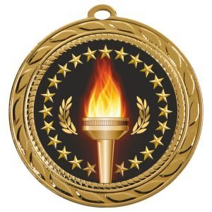 70mm Quality Victory Torch Medal